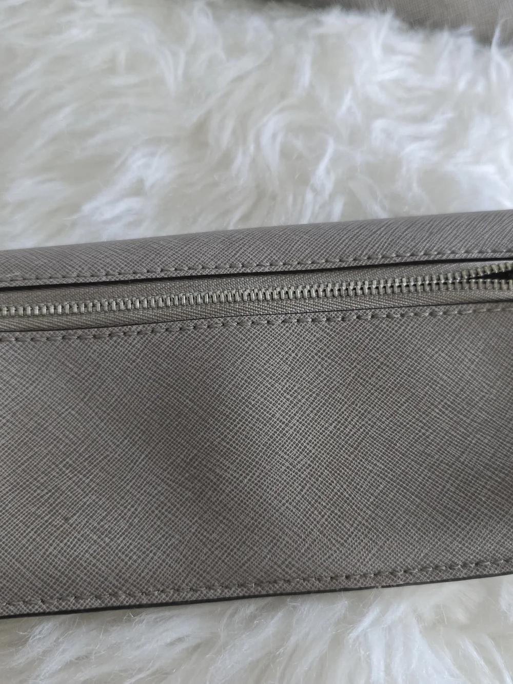 Michael Kors Taupe Saffiano Leather Satchel with Wallet